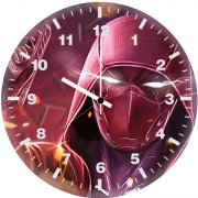 badass red hood 1y wall clock