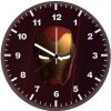 iron man helmet glowing eyes e6 wall clock