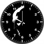 batman black and white 2a wall clock