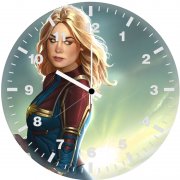 captain marvel new artworks 6c wall clock
