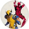 deadpool and wolverine sketch art vn wall clock