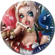 harley quinn cute hz wall clock