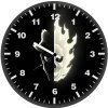 spiderman noir dark minimal bn wall clock
