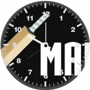 batman logo minimalism hd uk wall clock