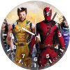 deadpool and wolverine battle ready qe wall clock