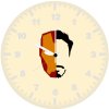 iron man face minimalism m6 wall clock