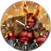 hellboy art as wall clock