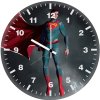 superman swinging through the city pl wall clock
