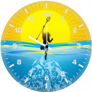aquaman a tide is coming ua wall clock