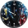 black adam and shazam y4 wall clock