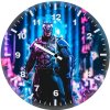 batman cyberpunk art yp wall clock