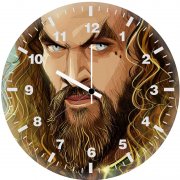 aquaman illustration pp wall clock