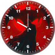 batman masked vigilante er wall clock