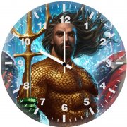 aquaman mera artworks 8l wall clock