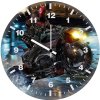 red hood on bike z9 wall clock
