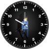 nick fury pixel art qd wall clock