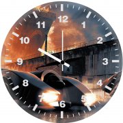 batman nad batmobile gh wall clock