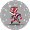 flash cute art ih wall clock