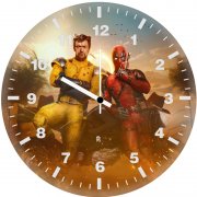 the strength and courage of deadpool and wolverine jv wall clock
