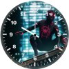 spider man neon x9 wall clock