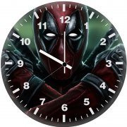deadpool 2 x force art ds wall clock
