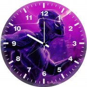 black panther wakanda forever artwork zu wall clock