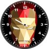 geometric iron man 5n wall clock