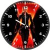 black widow movie poster u0 wall clock