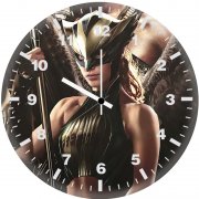 hawkman and hawkgirl 4w wall clock