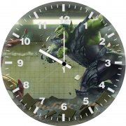 iron man vs skrull i0 wall clock