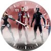 team iron man art 5p wall clock