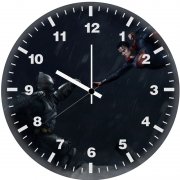 batman and superman fight 5a wall clock