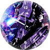 batman arkham scifi neon city 4f wall clock
