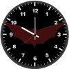 batman red logo tq wall clock