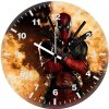 deadpool cosplay br wall clock
