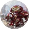 iron man and iron hulkbuster ib wall clock