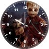baby yoda and baby groot 4o wall clock