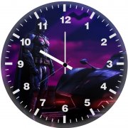 batman iconic vehicle of justice jq wall clock