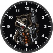 rocket raccoon minimalism xe wall clock