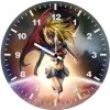 supergirl flying above earth ju wall clock