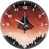 batman logo vs superman wp wall clock