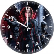 nothing lasts forever black widow ry wall clock