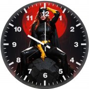 batgirl strikes tw wall clock
