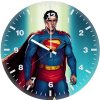 superman skyline swingers lf wall clock