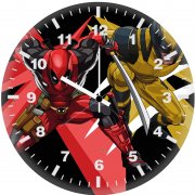 deadpool vs wolverine clash of legends yf wall clock