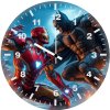 batman vs iron man sense of justice 0t wall clock