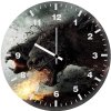 wonder woman fighting with monsters 92 wall clock