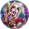 harley quinn fiery charm nn wall clock