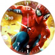 spider man vs goblin ip wall clock