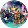 marvel girls artwork r6 wall clock